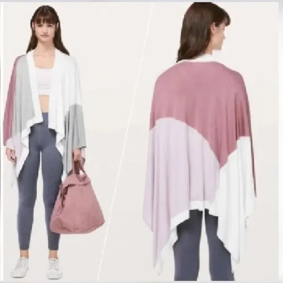 LULULEMON Hatha Wrap Quicksand, Misty Pink, Silver Fox, and Alpine White - Picture 1 of 9